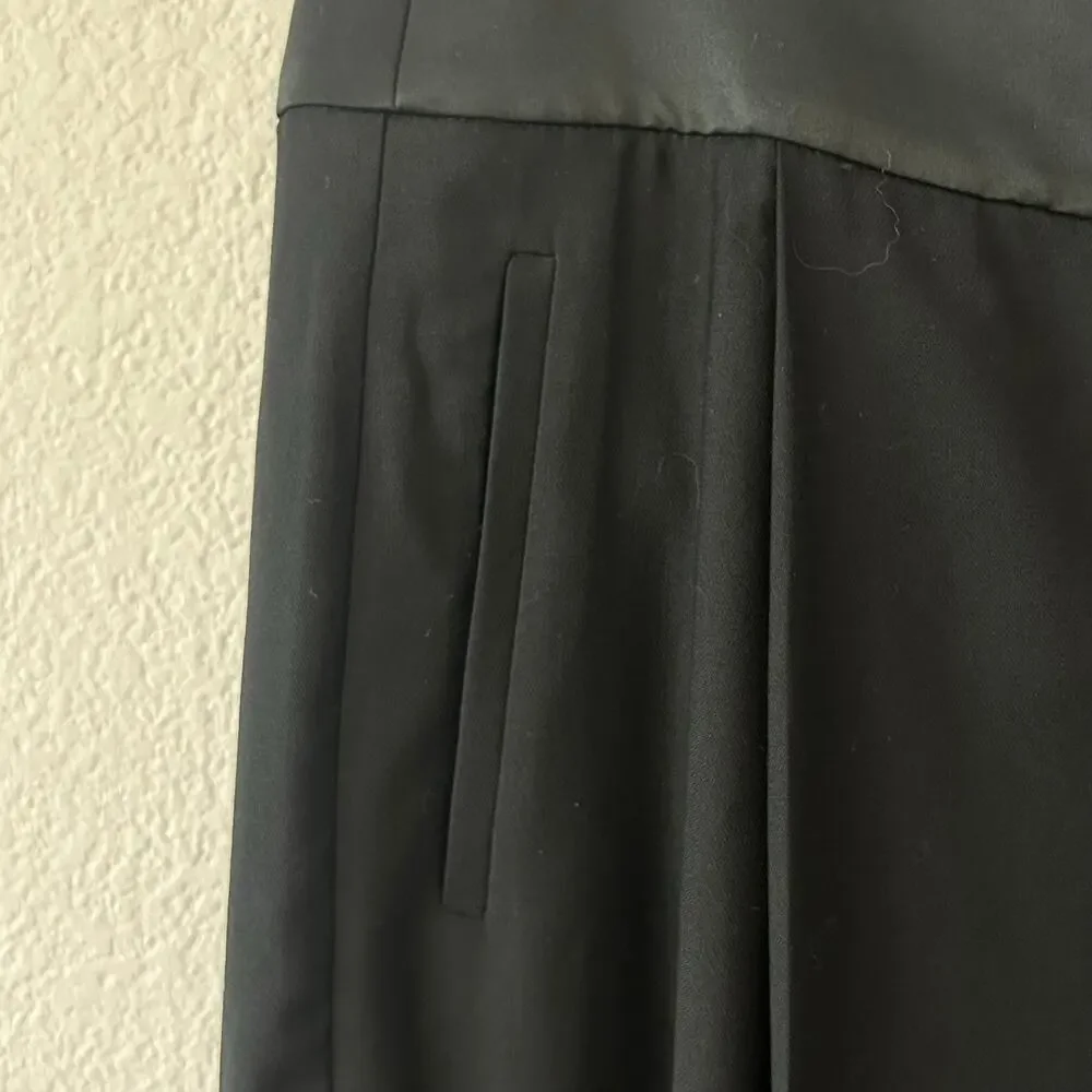 J. Crew collection wide-leg Tollegno 1900‎ Italian tuxedo wool pleated pants 10T